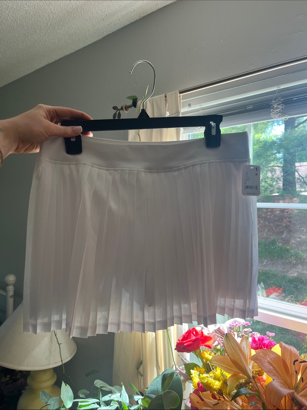 Free People Movement White Pleated Tennis Skirt